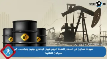 هبوط مفاجئ في أسعار النفط اليوم قبيل اجتماع بوتين وترامب.. كم سيكون التأثير؟